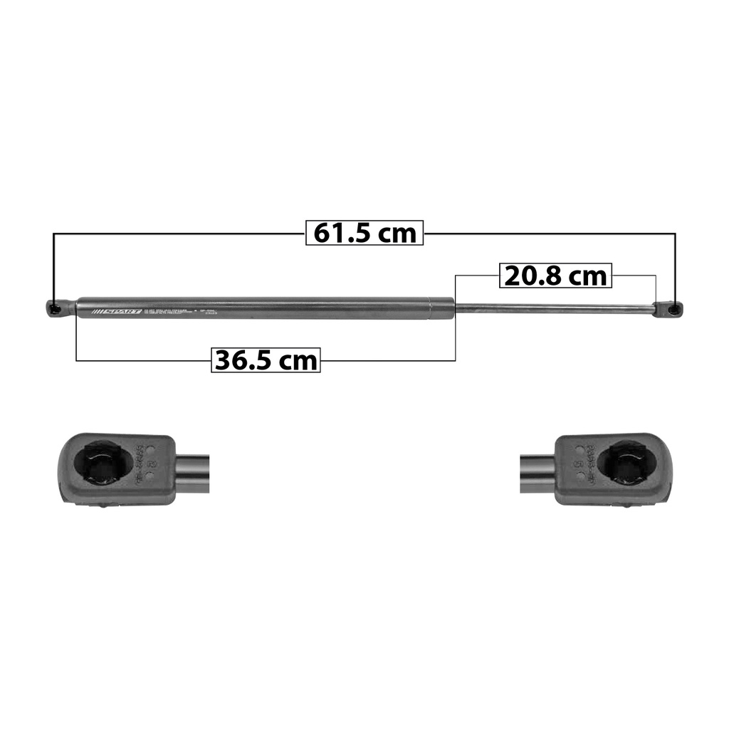 AMORTIGUADOR 5TA PUERTA JP CHEROKEE 19-22  MANUAL 61.5 36.5 20.8 480 107.91 48.95 540 121.4 55.07 SPART 5967    