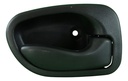 MANIJA INTERIOR DODGE ATOS 00-12  HY ACCENT 95-99  PATA CORTA NEGRO PLASTICO HUSHAN Derecho Delantera