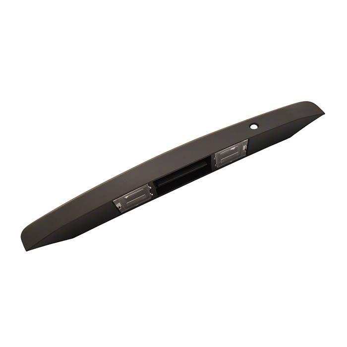 MOLDURA 5TA PUERTA JP COMPASS 07-13/PATRIOT 07-17  CON MANIJA CON HOYO PARA LLAVE SIN EMBLEMA MANUAL CON LUZ DE PLACA NEGRA CORRUGADA    