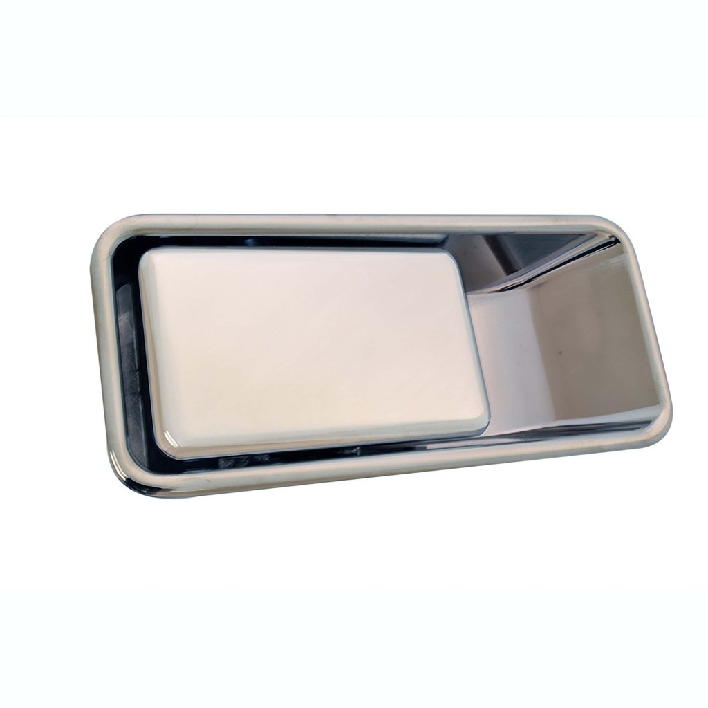 MANIJA EXTERIOR JP WRANGLER 87-06  MEDIA PUERTA CROMADA ZINC HUSHAN Derecho Delantera  
