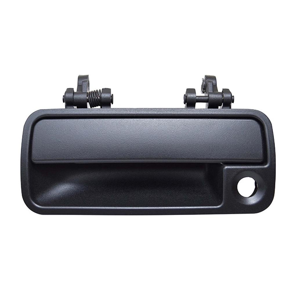 MANIJA EXTERIOR LR FREELANDER 99-06  CON HOYO PARA LLAVE CORRUGADA NEGRA PLASTICO HUSHAN Izquierdo Delantera  