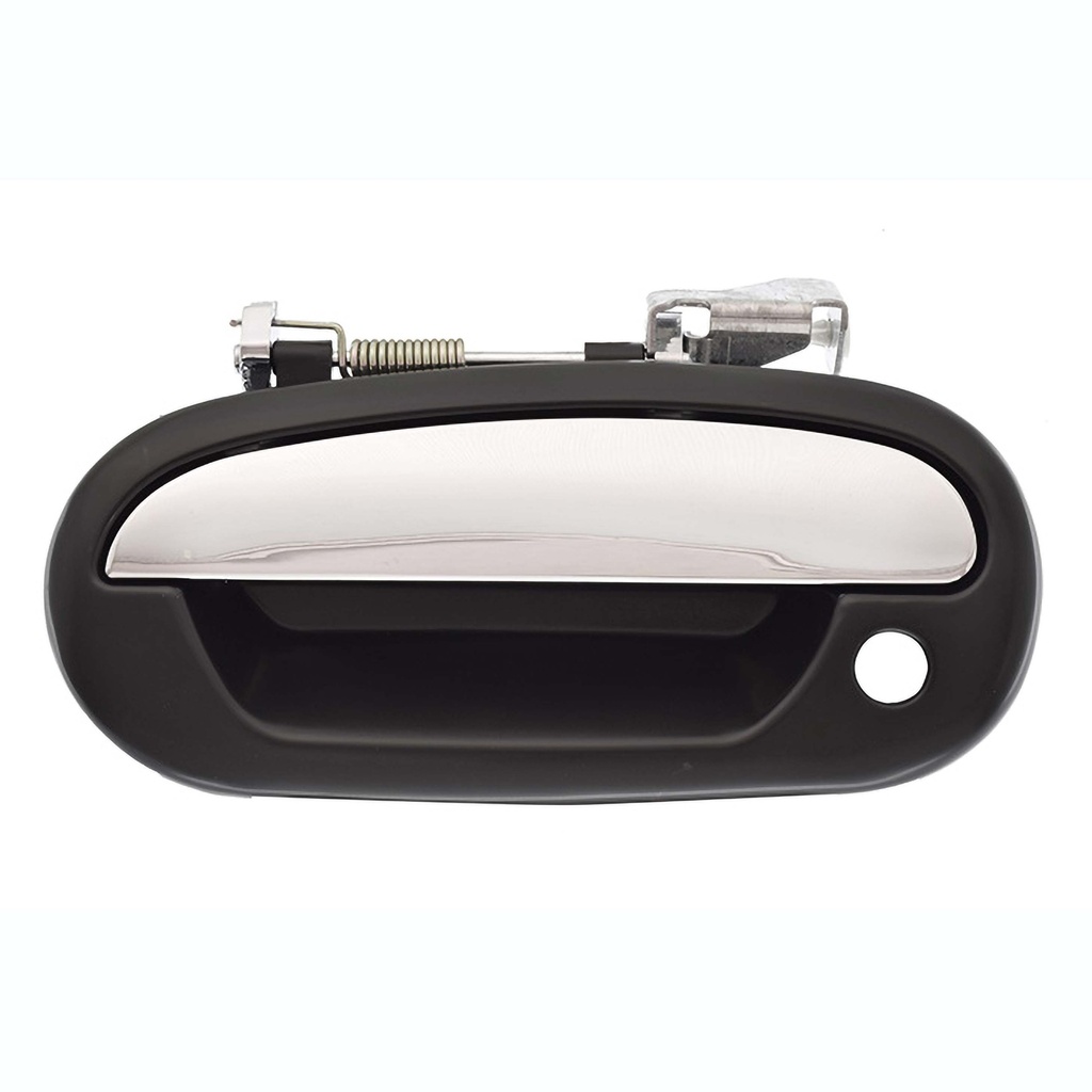 MANIJA EXTERIOR LC NAVIGATOR 98-02  CON HOYO PARA LLAVE LISA PARA PINTAR NEGRA/CROMO PLASTICO HUSHAN Izquierdo Delantera  