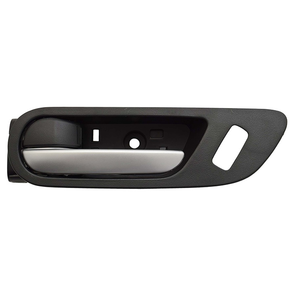 MANIJA INTERIOR MZ 3 10-13  CON HOYO PARA SEGURO NEGRO/PLATA PLASTICO HUSHAN Izquierdo Delantera  