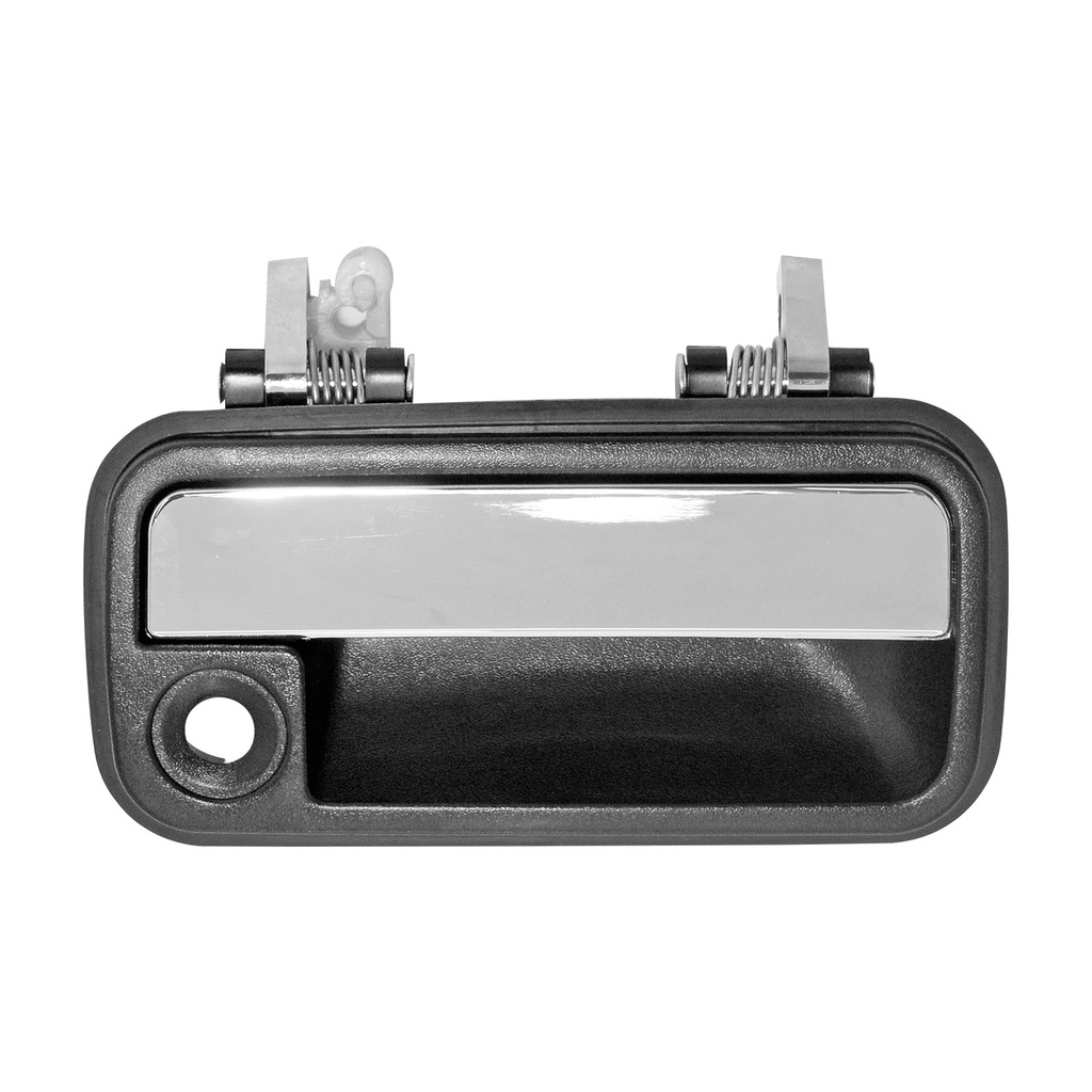 MANIJA EXTERIOR MZ 626 88-92  CON HOYO PARA LLAVE CROMADA/NEGRA HUSHAN Derecho Delantera  