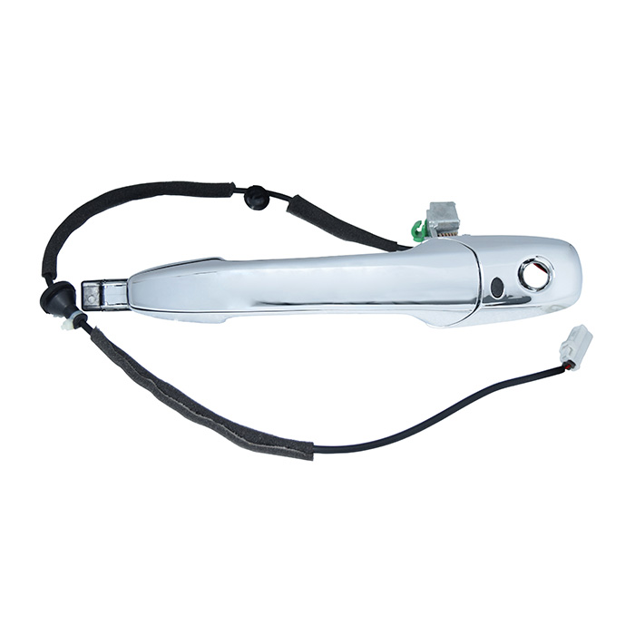 MANIJA EXTERIOR MZ CX-7 07-12/CX-9 07-15  CON HOYO PARA LLAVE CON SENSOR CROMADA PLASTICO HUSHAN Izquierdo Delantera  