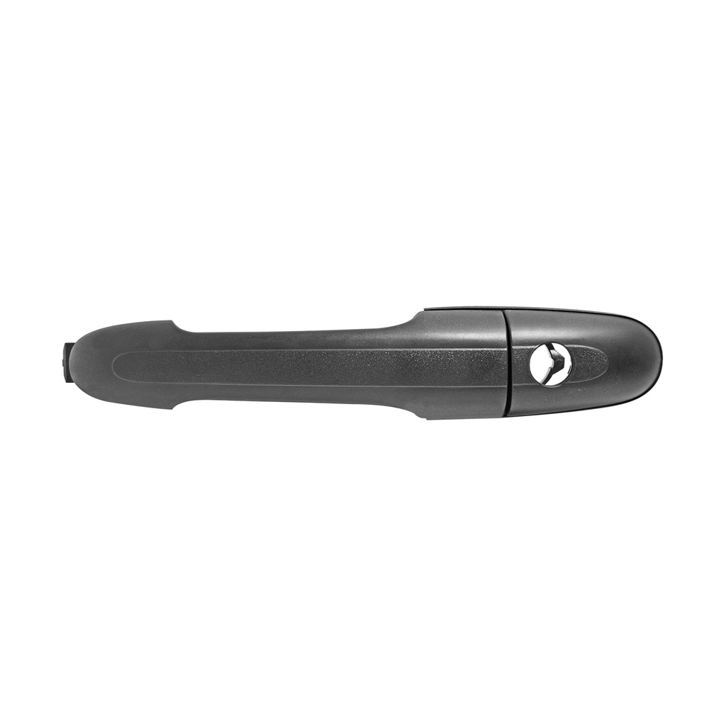 MANIJA EXTERIOR MC VITO/VIANO 04-14  CON HOYO PARA LLAVE CORRUGADA NEGRA PLASTICO HUSHAN Izquierdo Delantera  