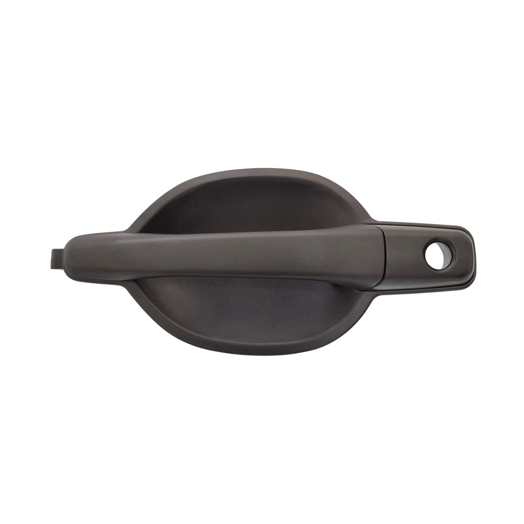 MANIJA EXTERIOR MT ENDEAVOR 04-11  CON HOYO PARA LLAVE CORRUGADA NEGRA PLASTICO HUSHAN Izquierdo Delantera  