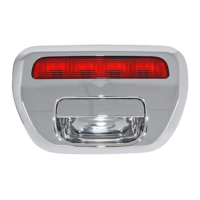 MANIJA DE TAPA MT L200 06-15  MANIJA MAS BISEL CON STOP CROMO PLASTICO HUSHAN    