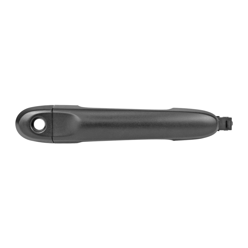 MANIJA EXTERIOR NS CUBE 09-14/JUKE 11-17/MARCH 12-20/VERSA 12-19/V-DRIVE 20-23  CON HOYO PARA LLAVE/SIN HOYO PARA SENSOR CORRUGADA NEGRA PLASTICO HUSHAN Derecho Delantera  
