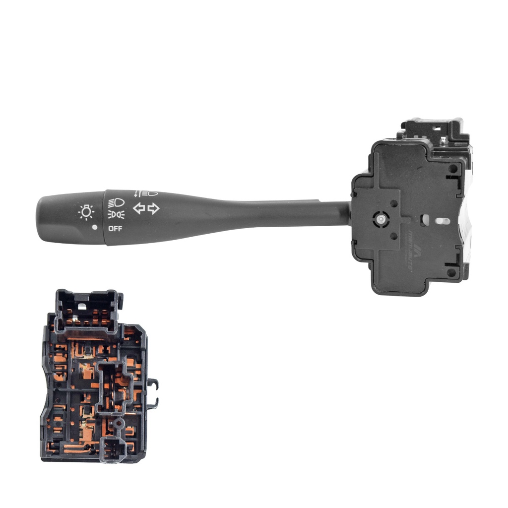 PALANCA DIRECCIONAL NS FRONTIER 01-04/D22/NP300 08-15/XTERRA 02-04/SENTRA 01-06  CONTROL LUCES  15 PINS SIN NIEBLA NEGRA 12VCC MANIJAUTO    