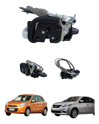 CHAPA DE PUERTA NS MARCH 12-20/VERSA 12-17  ELECTRICA CON CHICOTE 2 PINS MANIJAUTO 12VCC Derecho Delantera  