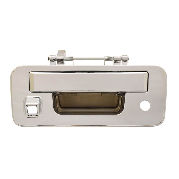 MANIJA DE TAPA NS TITAN 13-15  CON HOYOS PARA LLAVE Y CAMARA CROMO PLASTICO HUSHAN    