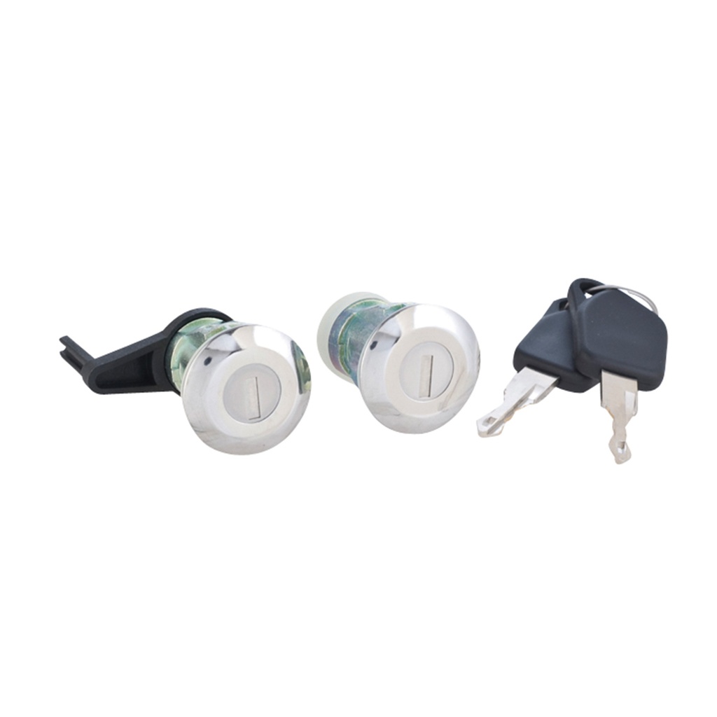 CILINDRO PARA PUERTA PG 206 01-09  2 PIEZAS METAL CROMO TIPO ORIGINAL Derecho/Izquierdo   