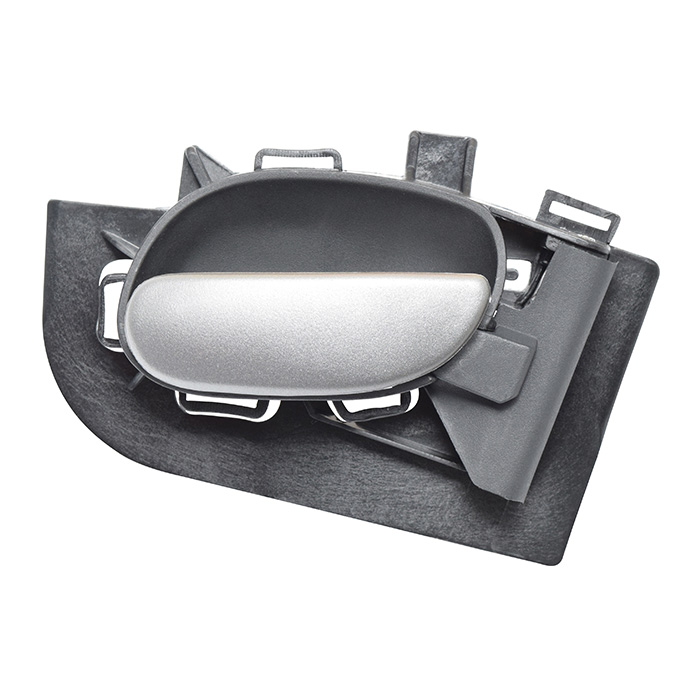 MANIJA INTERIOR PG 206 01-09  NEGRO/PLATA PLASTICO HUSHAN Derecho Delantera/Trasera  