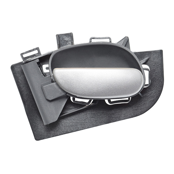MANIJA INTERIOR PG 206 01-09  NEGRO/PLATA PLASTICO HUSHAN Izquierdo Delantera/Trasera  