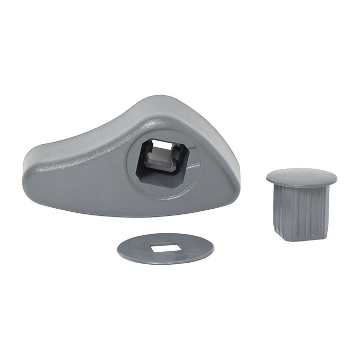 MANIJA INTERIOR RN CLIO 02-10/KANGOO 04-18  GRIS PLASTICO PARA RECLINAR ASIENTO Derecho Delantera  