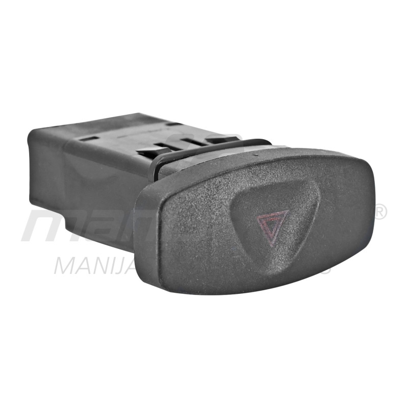 BOTON DE INTERMITENTES RN DUSTER 13-16  8 PINS NEGRO 12VCC GENERICA  Delantera  