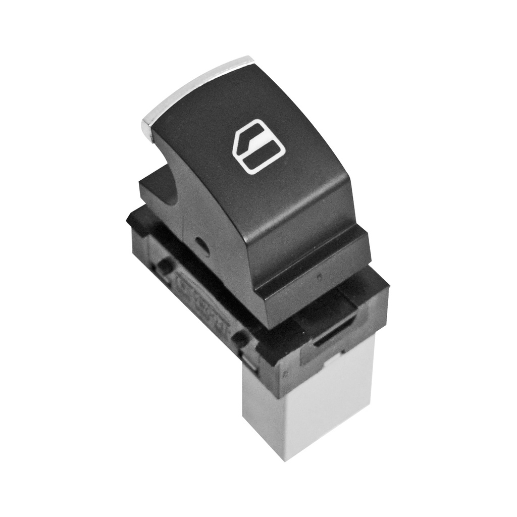 CONTROL ELECTRICO VW BORA 05-10/PASSAT 06-10  ST IBIZA 09-17  VW JETTA BICENTENARIO 11-18/VENTO 14-22/POLO 13-20  DE ELEVADOR 3 PINS 1 TECLA NEGRO FILO PLATA 12VCC MANIJAUTO    