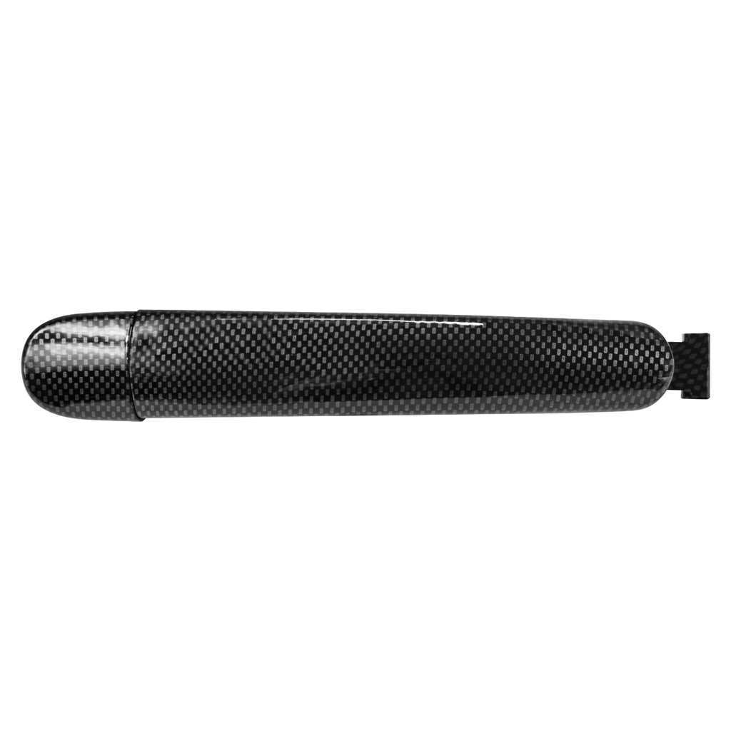 MANIJA EXTERIOR ST TOLEDO 13-18  VW JETTA BICENTENARIO 11-18/POLO 13-16/TIGUAN 09-17/VENTO 14-19/UP! 16-20  SIN HOYO PARA LLAVE FIBRA DE CARBON NEGRA PLASTICO HUSHAN Derecho/Izquierdo Delantera/Trasera  