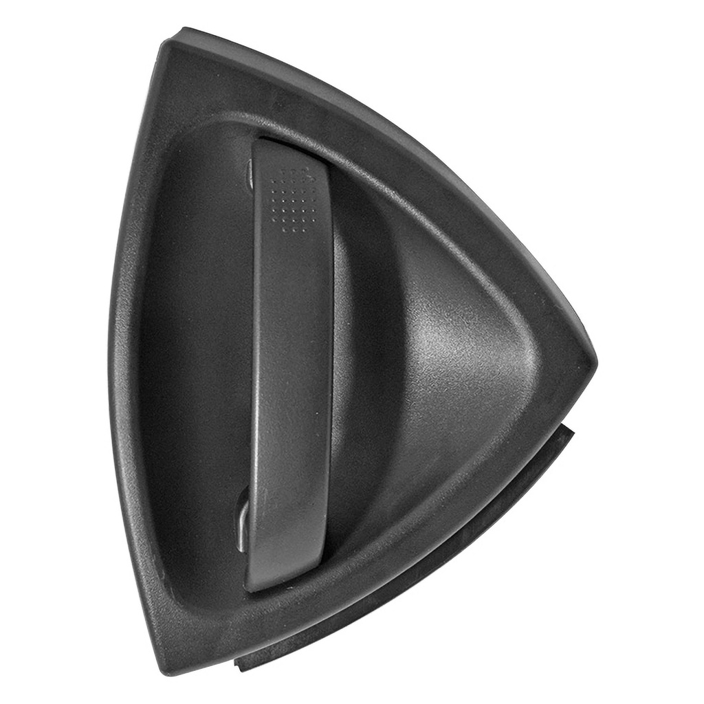 MANIJA EXTERIOR SM FORTWO W450 98-07  SIN HOYO PARA LLAVE CORRUGADA NEGRA PLASTICO HUSHAN Derecho Delantera  