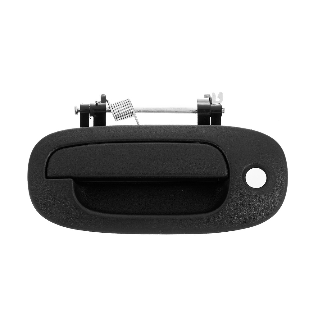 MANIJA EXTERIOR DG DAKOTA 97-99  CON HOYO PARA LLAVE CORRUGADA NEGRA PLASTICO HUSHAN Izquierdo Delantera  