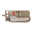 MANIJA INTERIOR TY COROLLA 03-08/HIACE 06-19/HILUX VIGO/TACOMA 05-15  BEIGE/CROMADA PLASTICO HUSHAN Izquierdo Delantera/Trasera  
