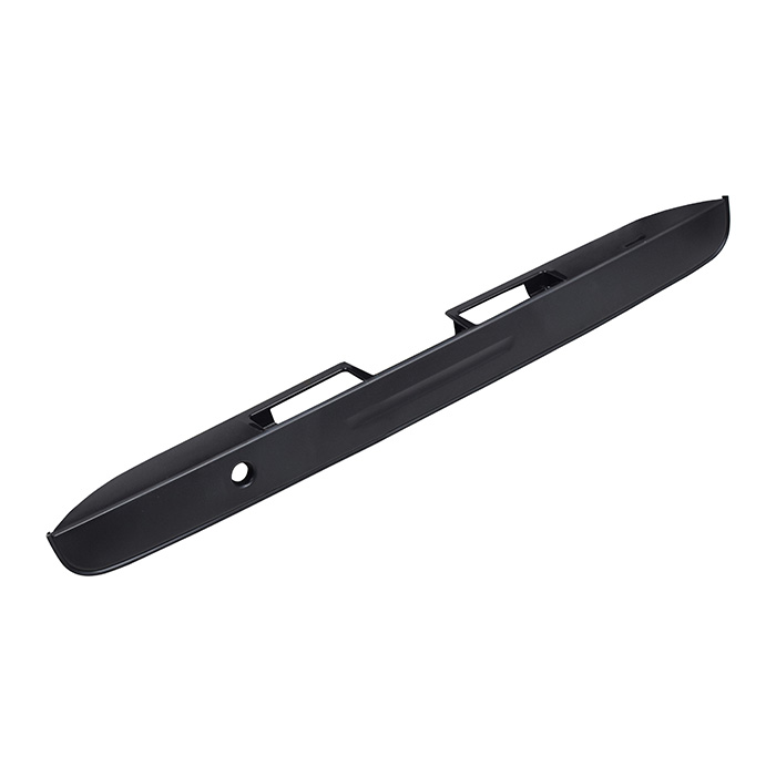 MOLDURA 5TA PUERTA TY HIACE 06-19  SIN MANIJA CON HOYO PARA LLAVE SIN LUZ DE PLACA NEGRA CORRUGADA    