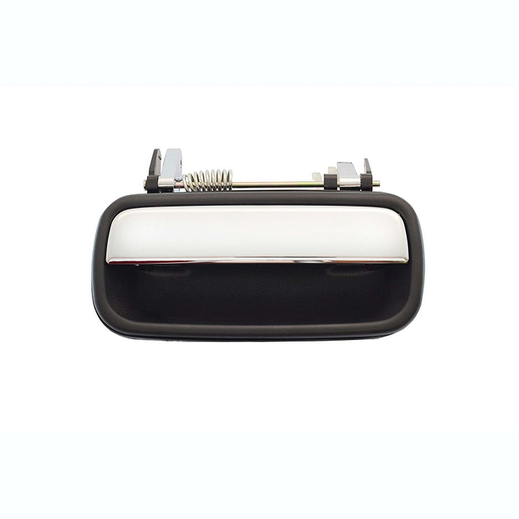MANIJA EXTERIOR TY HILUX 98-04  CORRUGADA NEGRA/CROMO PLASTICO HUSHAN Izquierdo Trasera  