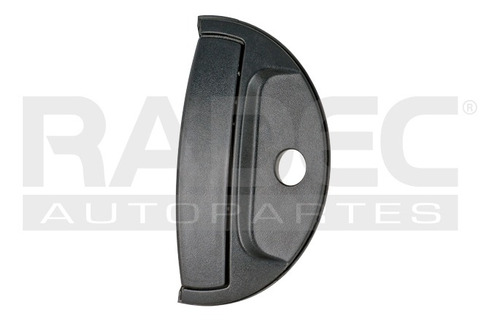 MANIJA EXTERIOR DG H100 06-10  CON HOYO PARA LLAVE CORRUGADA NEGRA PLASTICO HUSHAN Derecho Delantera  
