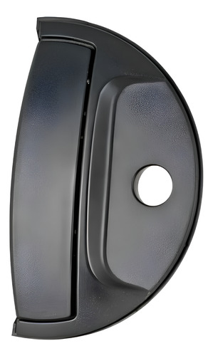 MANIJA EXTERIOR DODGE H100 06-10  CON HOYO PARA LLAVE CORRUGADA NEGRA HUSHAN Izquierdo Delantera