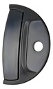 MANIJA EXTERIOR DODGE H100 06-10  CON HOYO PARA LLAVE CORRUGADA NEGRA HUSHAN Izquierdo Delantera