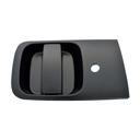 MANIJA EXTERIOR DG H100 VAN 11-18  HY STAREX 11-20  CON HOYO PARA LLAVE LISA NEGRA PLASTICO HUSHAN Derecho  Puerta corrediza 