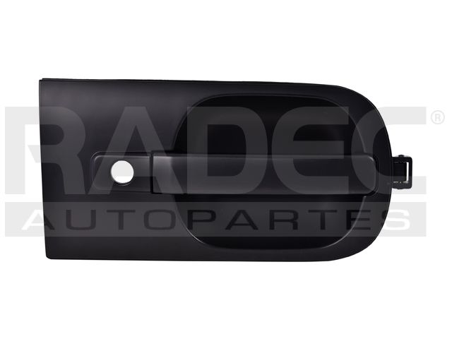 MANIJA EXTERIOR DG H100 VAN 11-18  HY STAREX 11-20  CON HOYO PARA LLAVE LISA NEGRA PLASTICO HUSHAN Derecho Delantera  