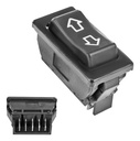CONTROL ELECTRICO UNIVERSAL 90-12  DE ELEVADOR 5 PINS 1 TECLA NEGRO 12VCC MANIJAUTO Derecho/Izquierdo Delantera/Trasera