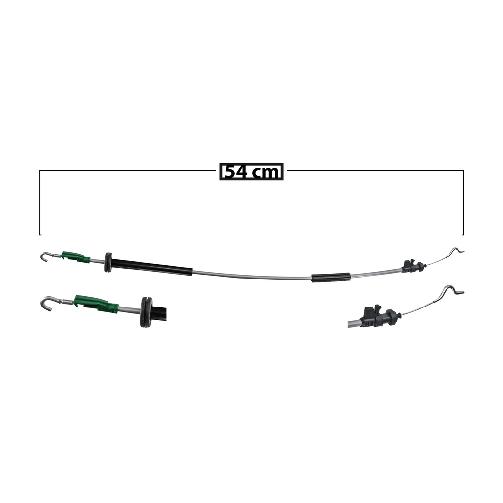 CHICOTE CERRADURA VW AMAROK 11-19  54 CM GENERICA Derecho/Izquierdo Delantera  