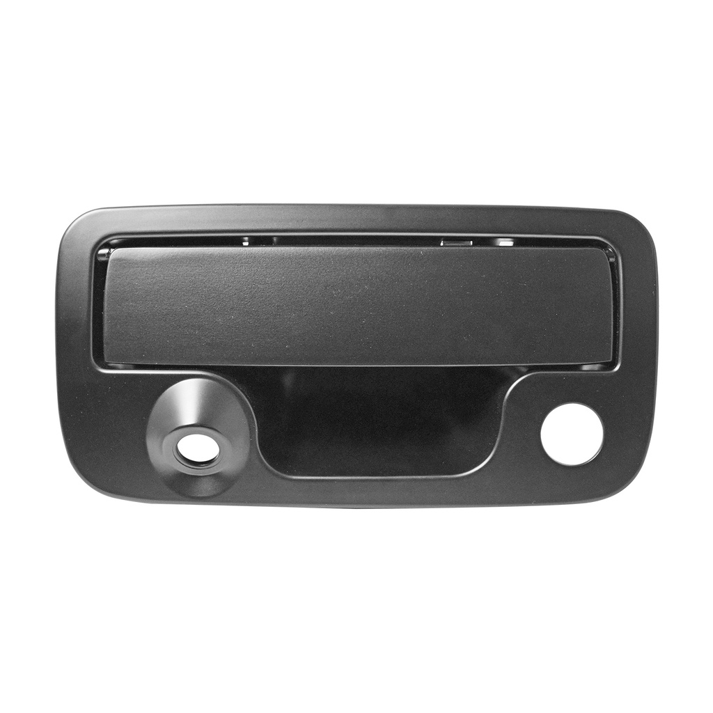 MANIJA DE TAPA VW AMAROK 11-19  CON HOYO PARA LLAVE / CON HOYO PARA CAMARA LISA NEGRA ZINC CON PLASTICO HUSHAN    