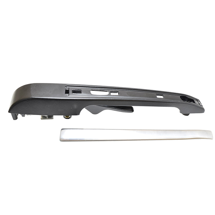 MANIJA EXTERIOR VW ATLANTIC 81-87/CARIBE 77-87/GOLF/JETTA A2 87-92  PATA CURVA NEGRA/CROMO METAL GENERICA TRASERA IZQUIERDA