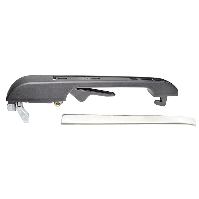 MANIJA EXTERIOR VW GOLF/JETTA A2 87-92/ATLANTIC 81-87/CARIBE 77-87  PATA RECTA NEGRA/CROMO PLASTICO Derecho Trasera  