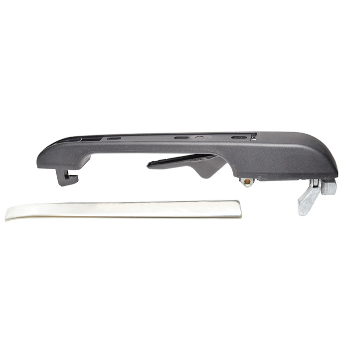 MANIJA EXTERIOR VW GOLF/JETTA A2 87-92/ATLANTIC 81-87/CARIBE 77-87  PATA RECTA NEGRA/CROMO PLASTICO Izquierdo Trasera  