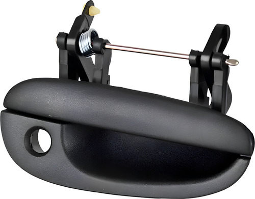 MANIJA EXTERIOR DG NEON 95-99  CON HOYO PARA LLAVE CORRUGADA NEGRA PLASTICO HUSHAN Derecho Delantera  