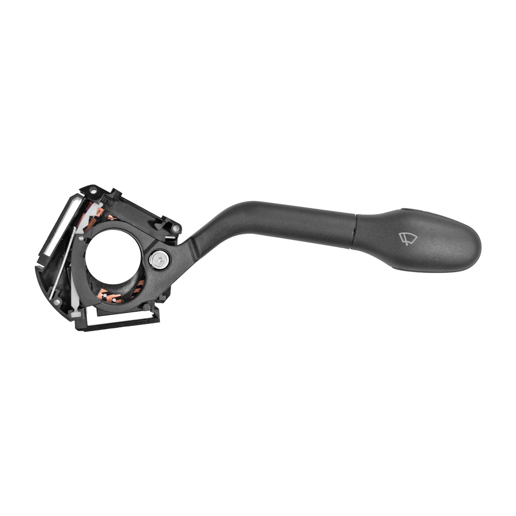 PALANCA LIMPIABRISAS VW GOLF 93-99/POINTER 97-10/DERBY 95-09  8 PINS NEGRA CON LIMPIADOR TRASERO 12VCC    