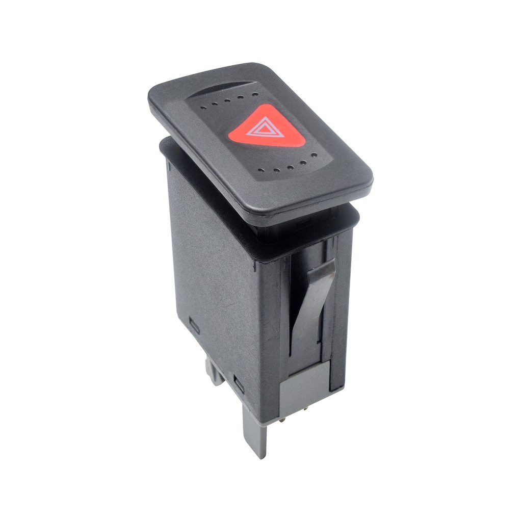 BOTON DE INTERMITENTES VW GOLF 00-06/JETTA A4 99-07/CLASICO 08-15  7 PIN 1 TECLA NEGRO 12VCC MANIJAUTO    