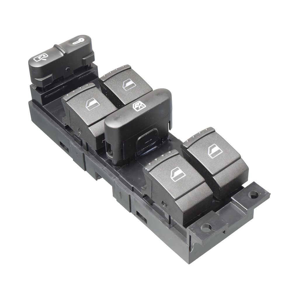 CONTROL ELECTRICO VW GOLF 00-06/JETTA A4 99-07/PASSAT 01-05/JETTA CLASICO 08-15  DE ELEVADOR 9 PINS 6 TECLAS NEGRO 12VCC MANIJAUTO    