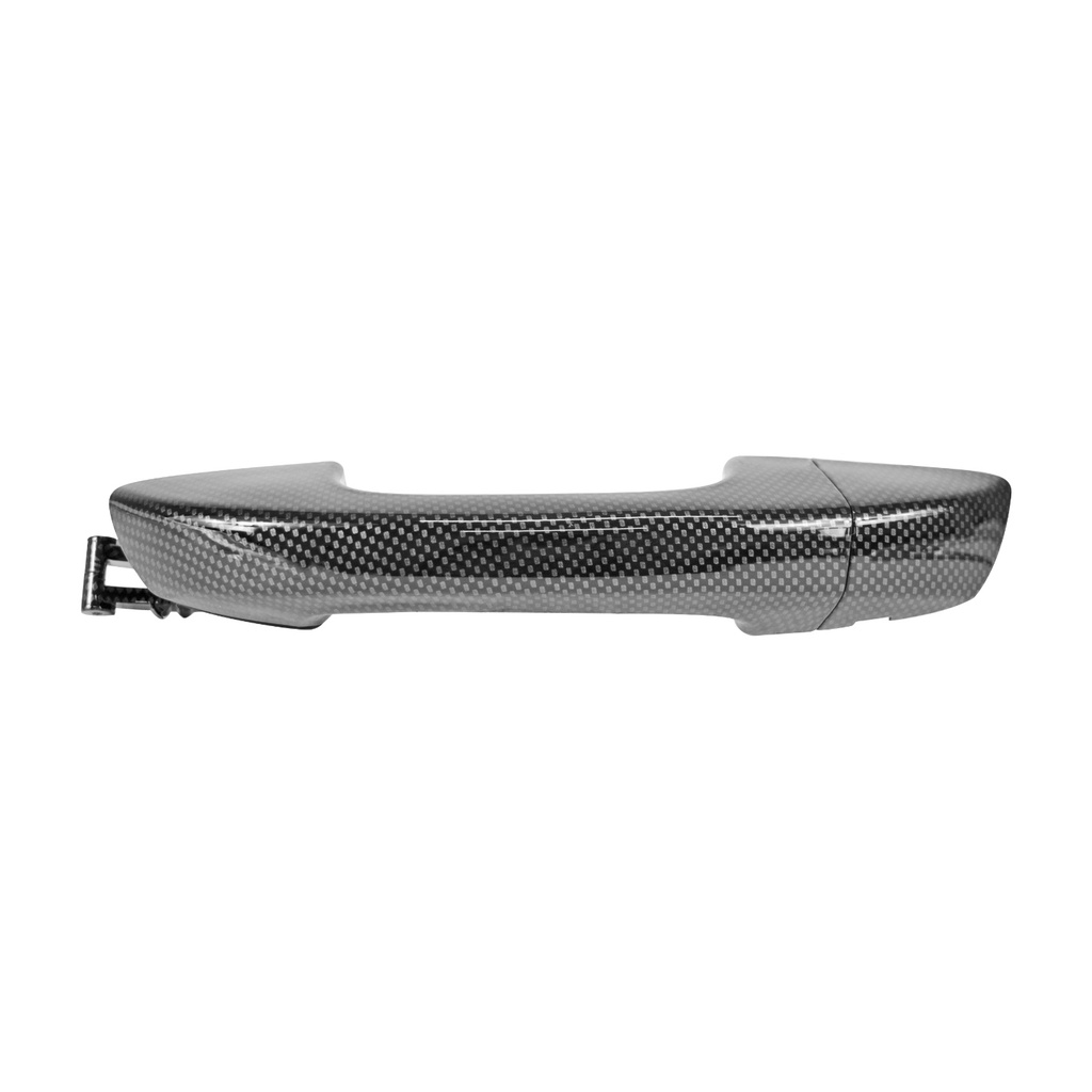 MANIJA EXTERIOR VW GOLF 10-14/PASSAT 12-16  SIN HOYO PARA LLAVE FIBRA DE CARBON NEGRA PLASTICO HUSHAN Izquierdo Delantera  
