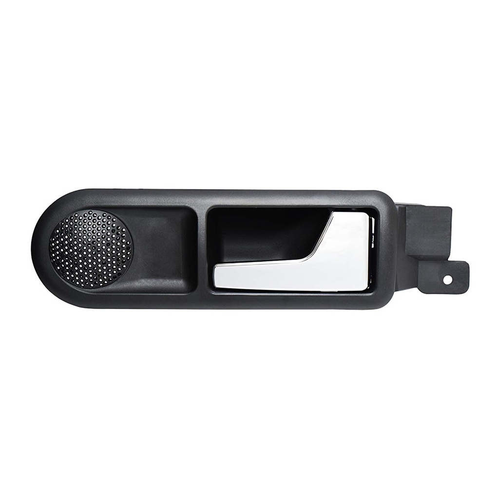 MANIJA INTERIOR VW GOLF 00-06/JETTA A4 99-07/CLASICO 08-15  SIN HOYO PARA CRISTAL CROMADA/NEGRA PARA BOCINA HUSHAN Derecho Trasera  