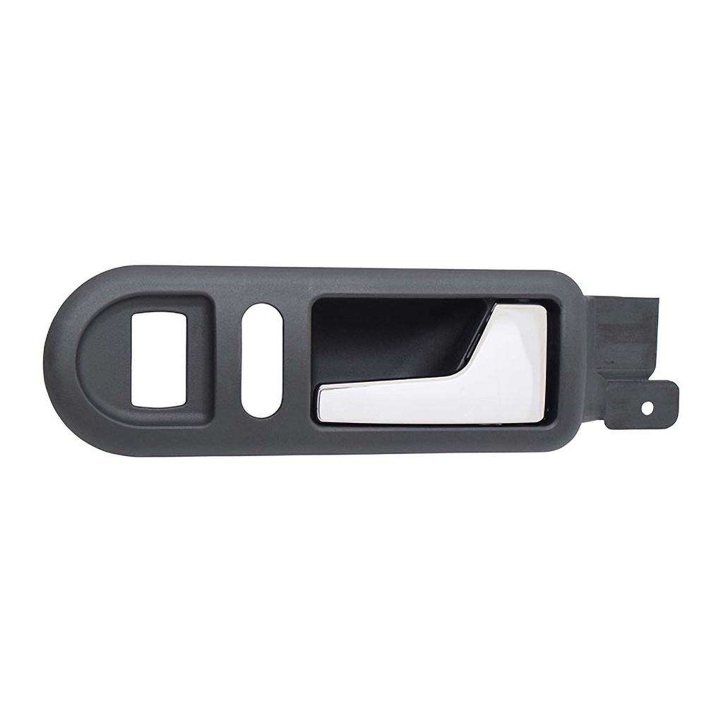 MANIJA INTERIOR VW GOLF 00-06/JETTA A4 99-07/CLASICO 08-15  CON HOYO PARA SEGURO Y CRISTAL NEGRA/CROMO PLASTICO VIDRIO ELECTRICO HUSHAN Derecho Delantera  