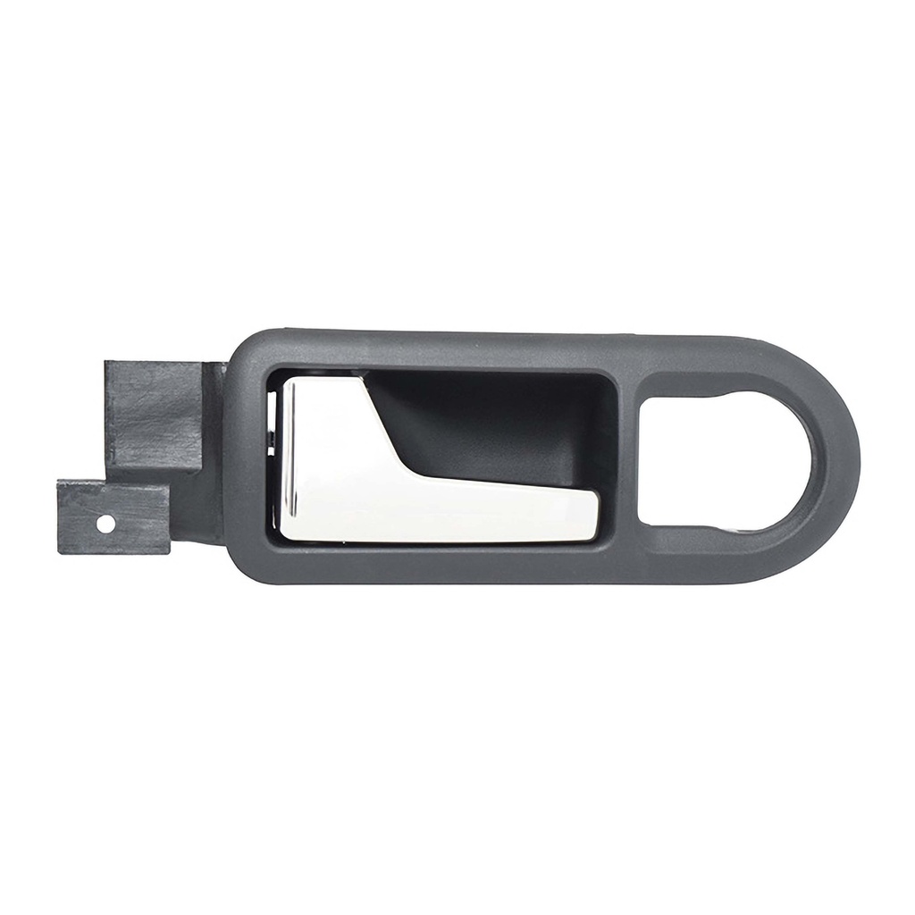 MANIJA INTERIOR VW GOLF 00-06/JETTA A4 99-07/CLASICO 08-15  CON HOYO PARA CONTROL ESPEJO NEGRA/CROMO PLASTICO VIDRIO ELECTRICO HUSHAN Izquierdo Delantera  