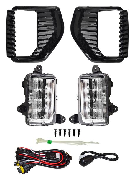 FARO NIEBLA GMC SIERRA 19-21 5.4 LEDS C/PARRILLA JGO