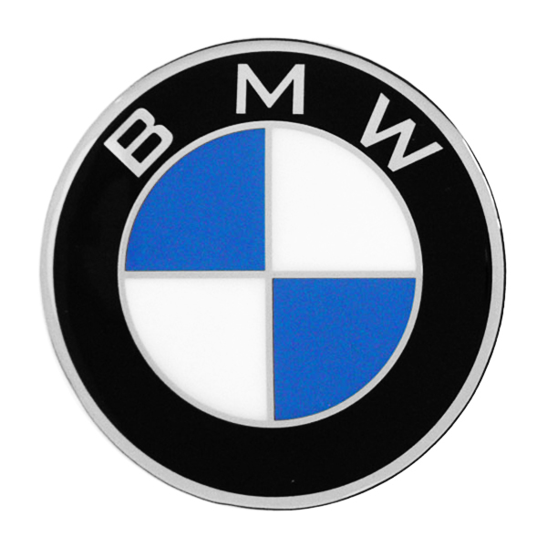 EMBLEMA ESCUDO BMW CON BASE UNIVERSAL DELANTERO