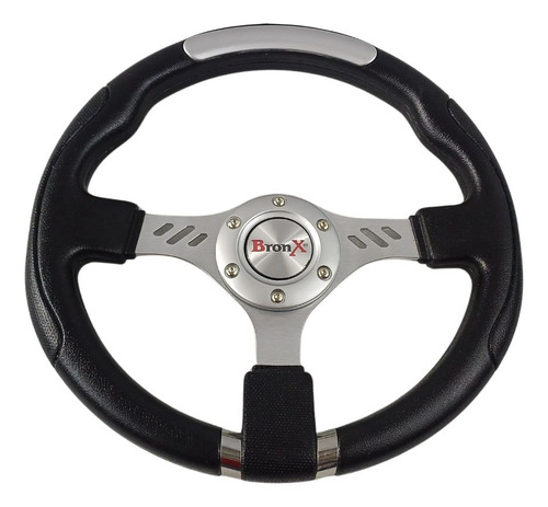 VOLANTE DEPORTIVO PLATA/CROMO BRONX